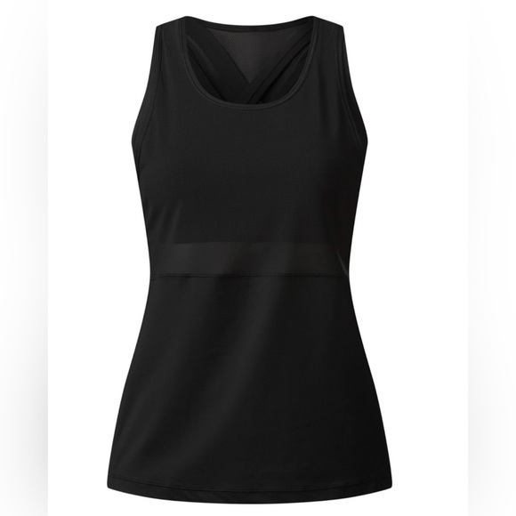 Lululemon Fast As Light 2-In-1 Tank Black Size 6 - Picture 4 of 13